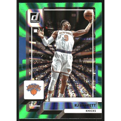 2022-23 Donruss Holo Green Laser #13 RJ Barrett