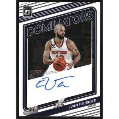 2022-23 Donruss Optic Dominators Signatures #29 Evan Fournier/99