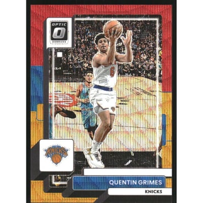 2022-23 Donruss Optic Red and Gold Wave #2 Quentin Grimes