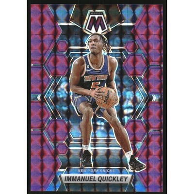 2022-23 Panini Mosaic Mosaic Purple #63 Immanuel Quickley
