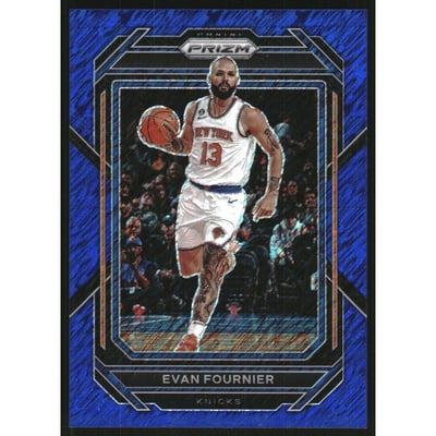 2022-23 Panini Prizm Prizms Blue Shimmer FOTL #8 Evan Fournier