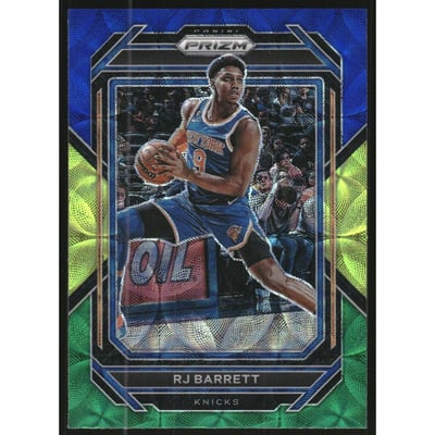 2022-23 Panini Prizm Prizms Choice Blue Yellow and Green #14 RJ Barrett