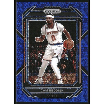 2022-23 Panini Prizm Prizms Fast Break Blue #16 Cam Reddish