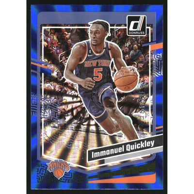 2023-24 Donruss Holo Blue Laser #21 Immanuel Quickley