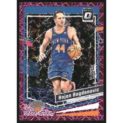 2023-24 Donruss Optic Pink Velocity #134 Bojan Bogdanovic