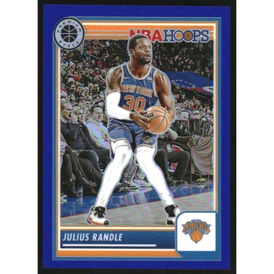 2023-24 Hoops Premium Stock Blue Prizm #42 Julius Randle