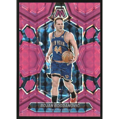 2023-24 Panini Mosaic Mosaic Pink Fluorescent #167 Bojan Bogdanovic