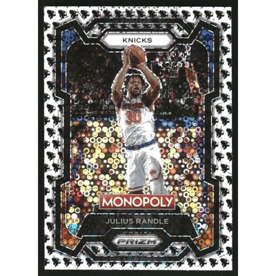 2023-24 Panini Prizm Monopoly Monopoly Man Black and White #58 Julius Randle