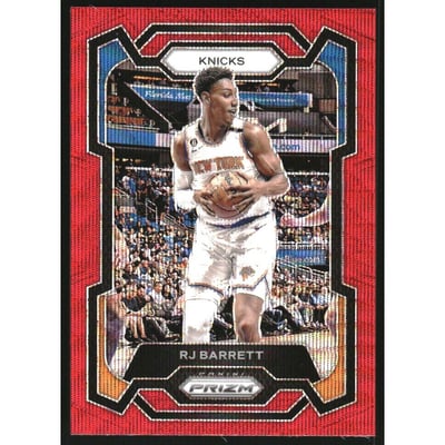 2023-24 Panini Prizm Prizms Ruby Wave #263 RJ Barrett
