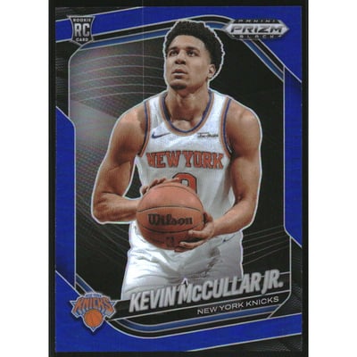 2024-25 Panini Prizm Black Prizms Blue #246 Kevin McCullar Jr.