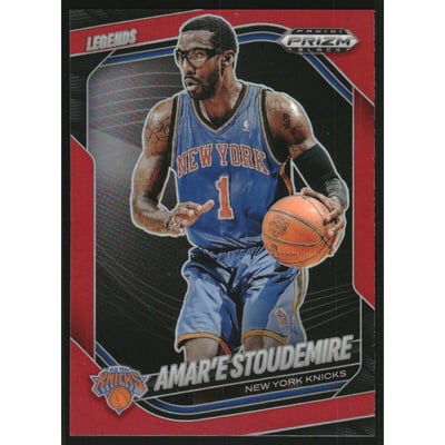 2024-25 Panini Prizm Black Prizms Red #298 Amar'e Stoudemire LGD