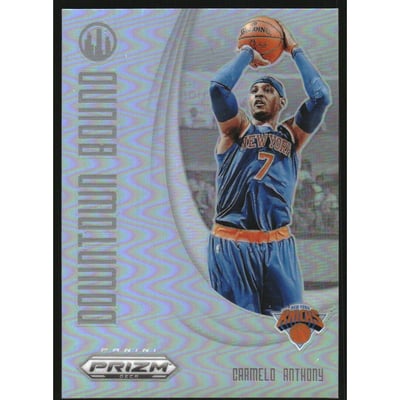 2024-25 Prizm Deca Downtown Bound Prizms Silver #25 Carmelo Anthony