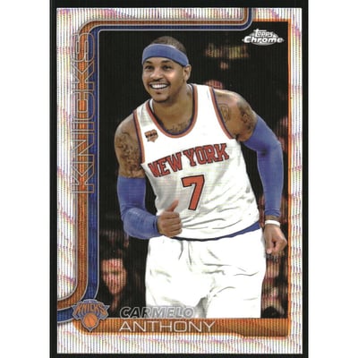 2025-26 Topps Chrome Wave Refractors #248 Carmelo Anthony