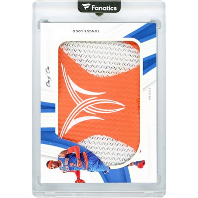 Carmelo Anthony New York Knicks 2022-23 Panini Immaculate Collection Sneak Peak Game Used 3 Color Tongue Logo Relic #SP-CAY #1/1 Card