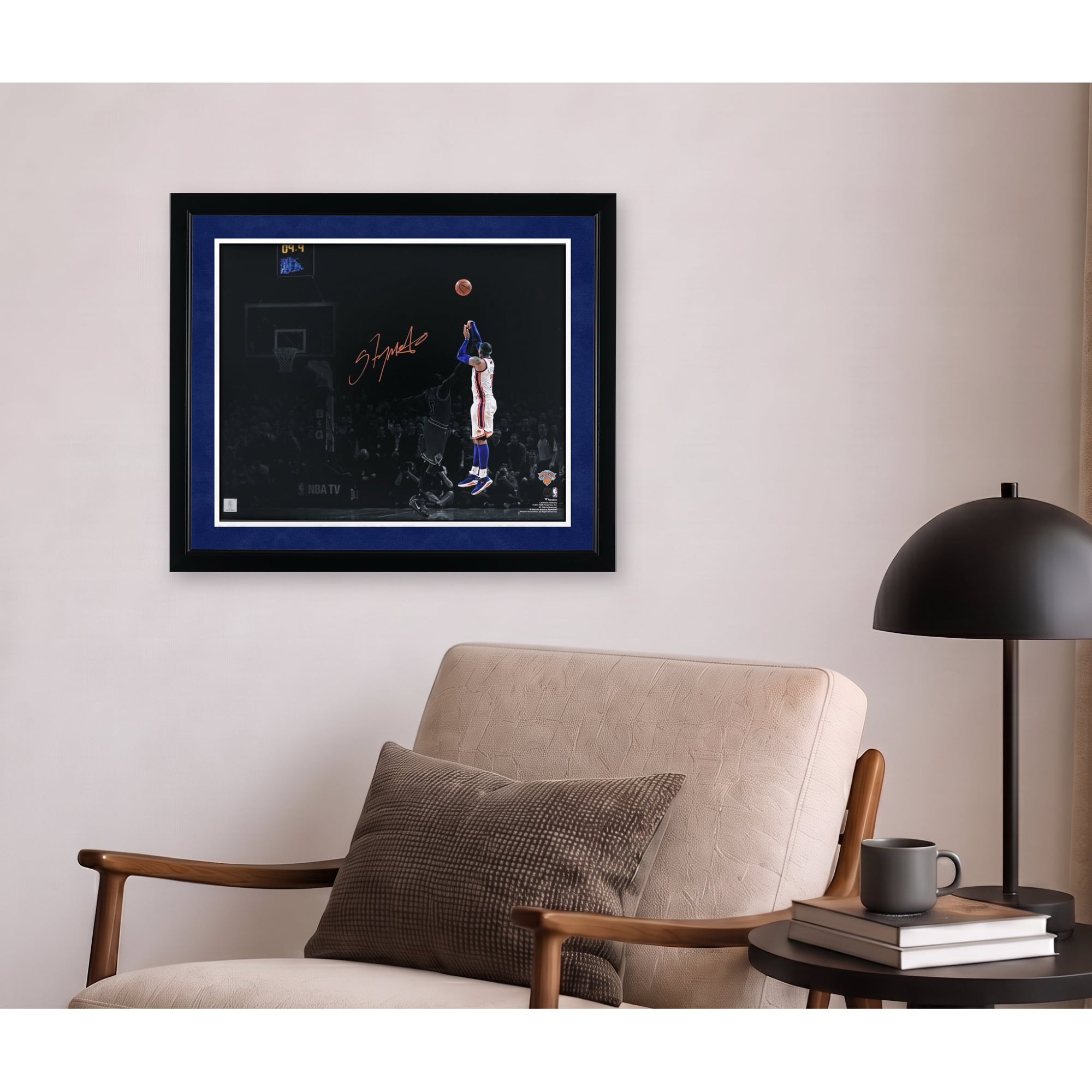 Carmelo Anthony New York Knicks Autographed 16" x 20" Game Winning Shot Vs. Chicago Bulls Spotlight Photograph