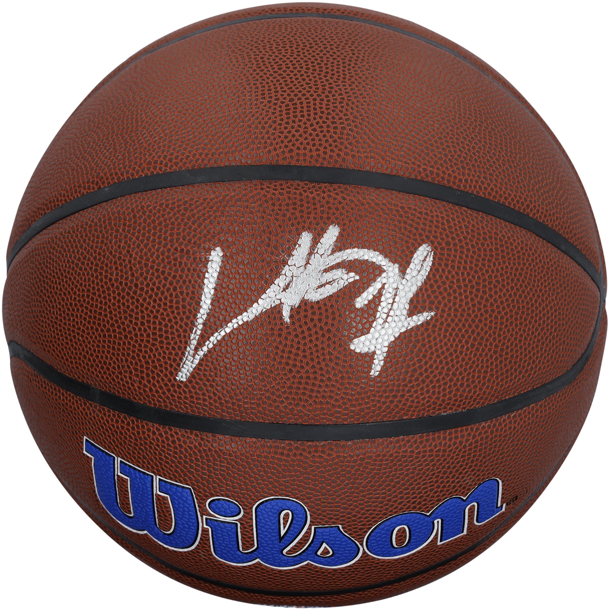 Ballon de basket Wilson Team Alliance autographié par Charles Oakley, des Knicks de New York.