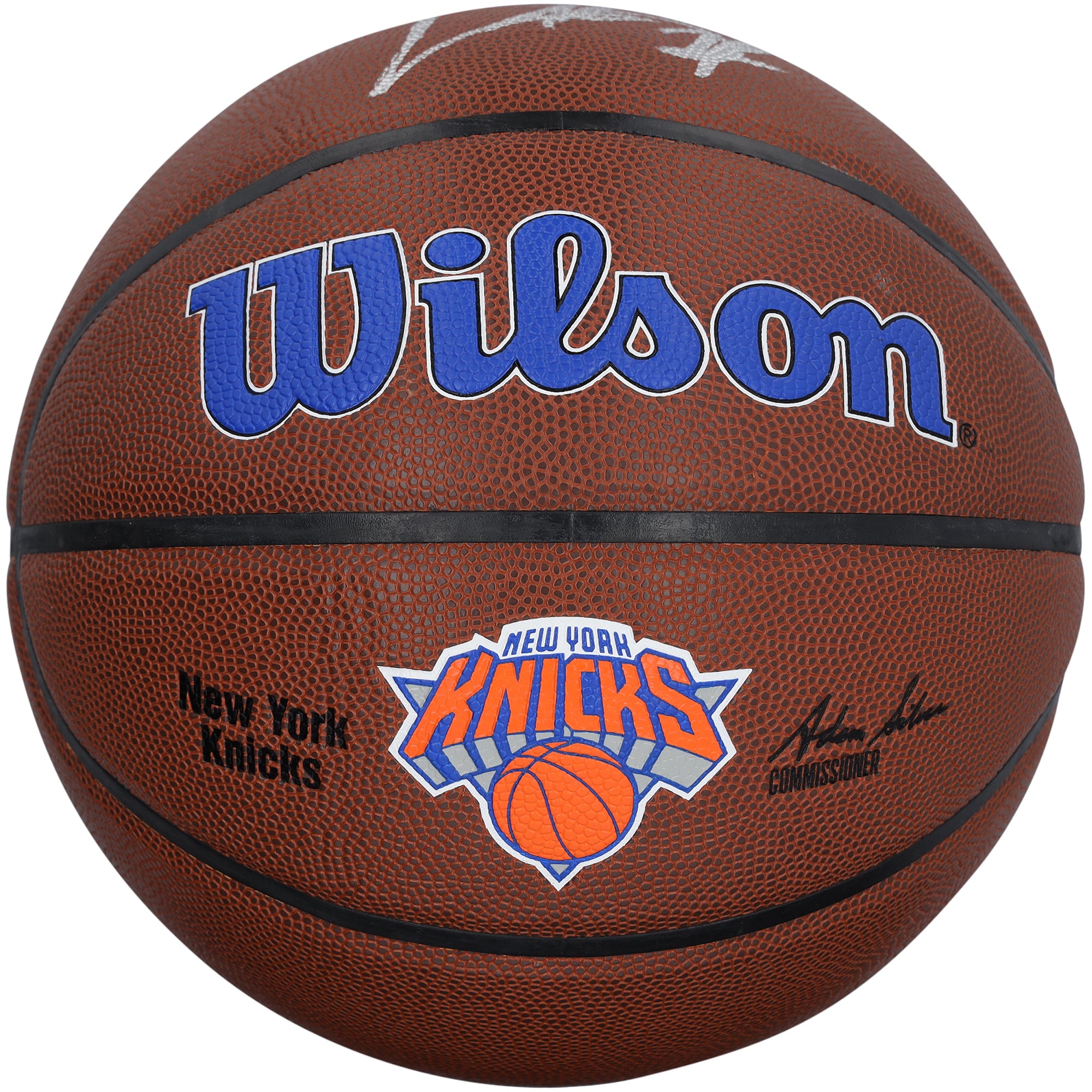 Ballon de basket Wilson Team Alliance autographié par Charles Oakley, des Knicks de New York.