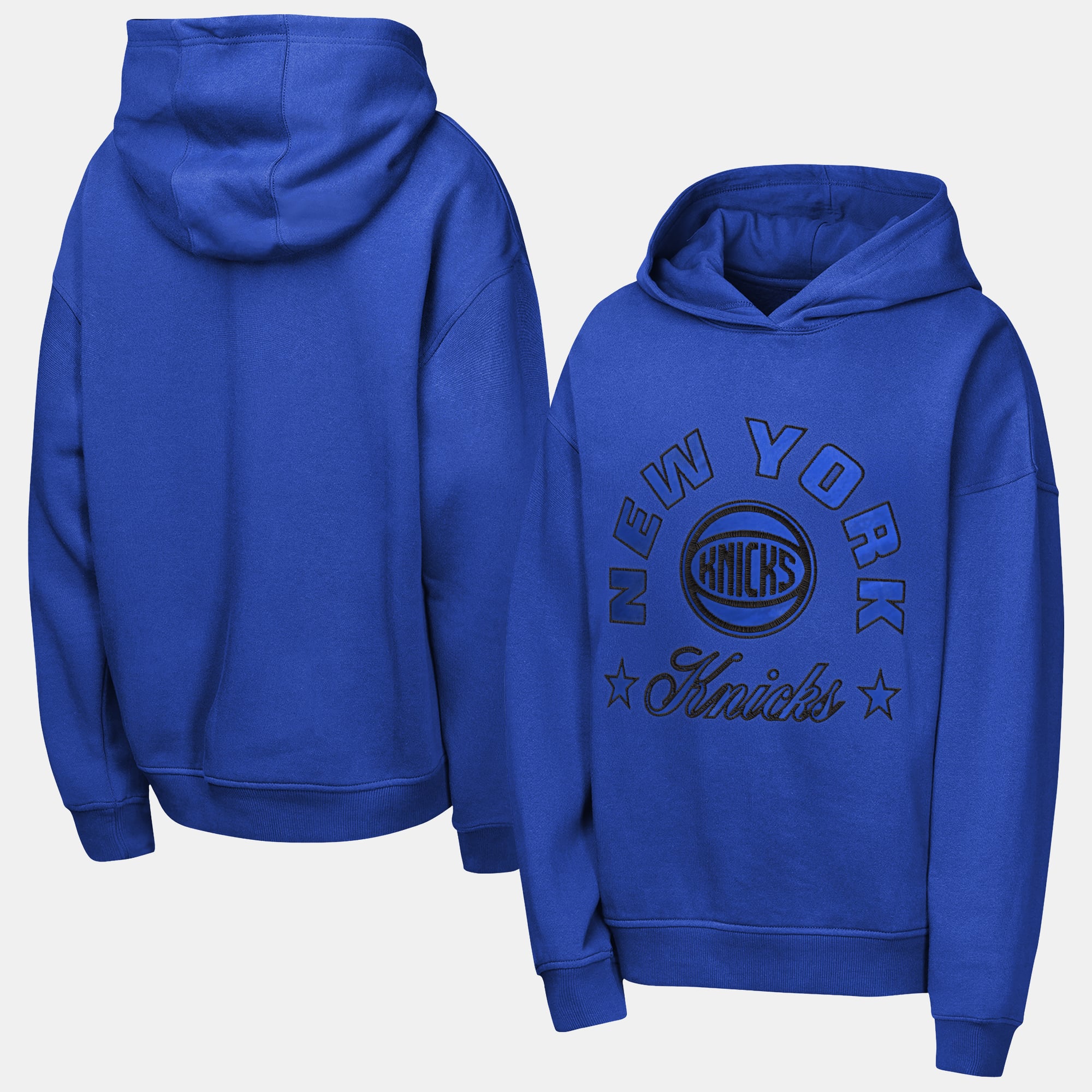 Sweat à capuche oversize bleu New York Knicks pour filles et jeunes