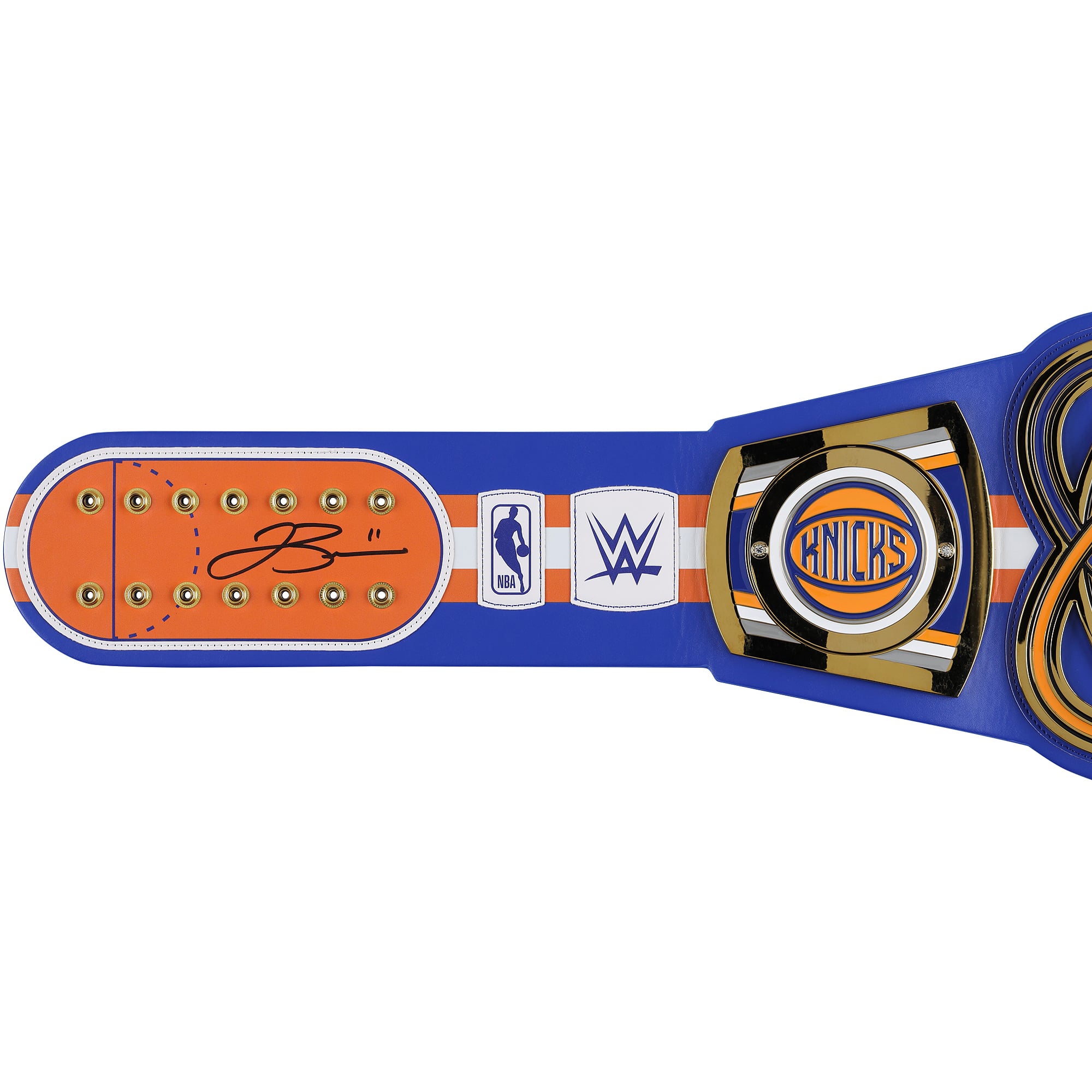 Jalen Brunson New York Knicks Autographed WWE Legacy Title Belt
