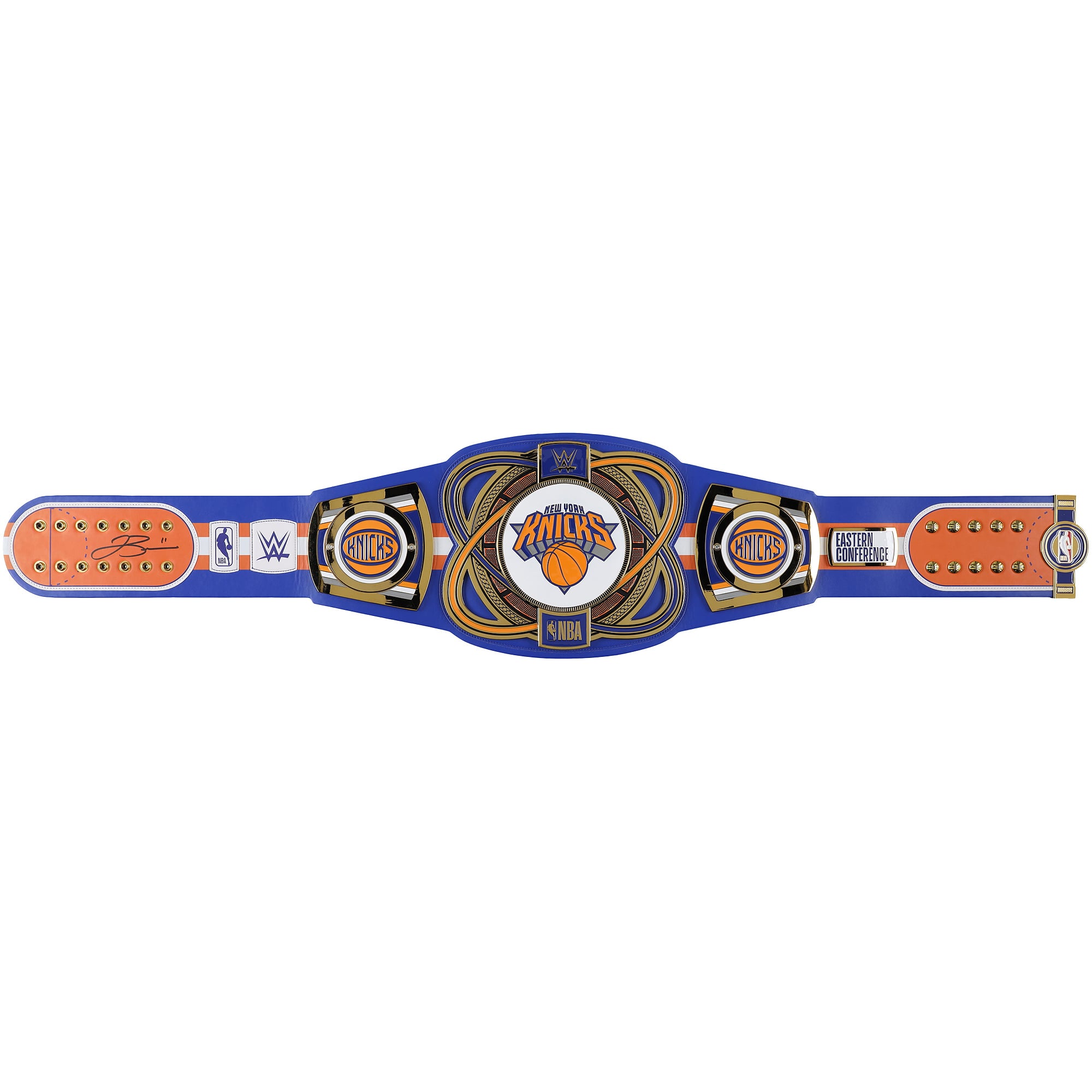 Jalen Brunson New York Knicks Autographed WWE Legacy Title Belt