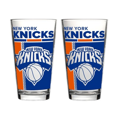 New York Knicks Logo Brands Two-Piece 16oz. Pint Glass Set