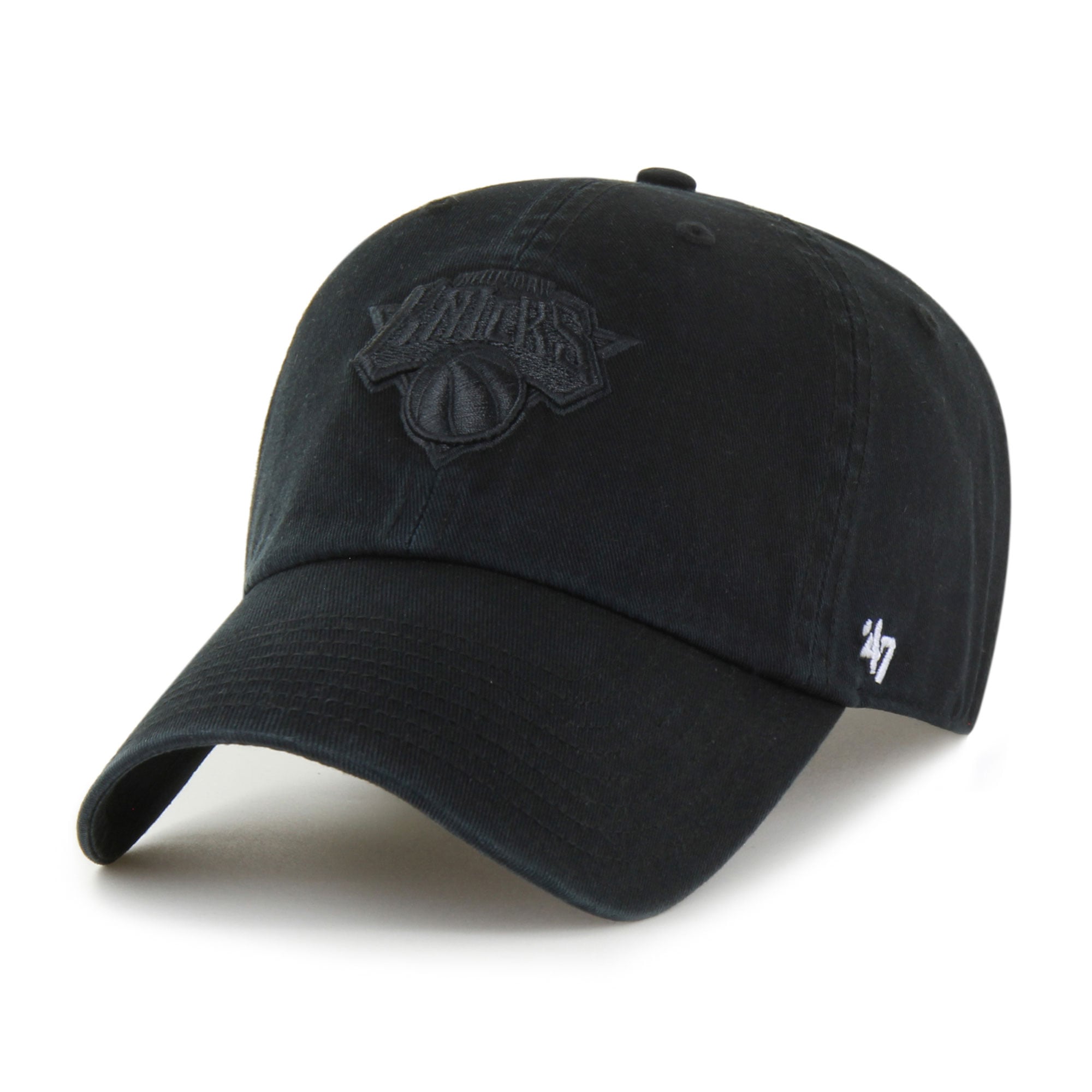 Men's New York Knicks '47 Black Clean Up Adjustable Hat