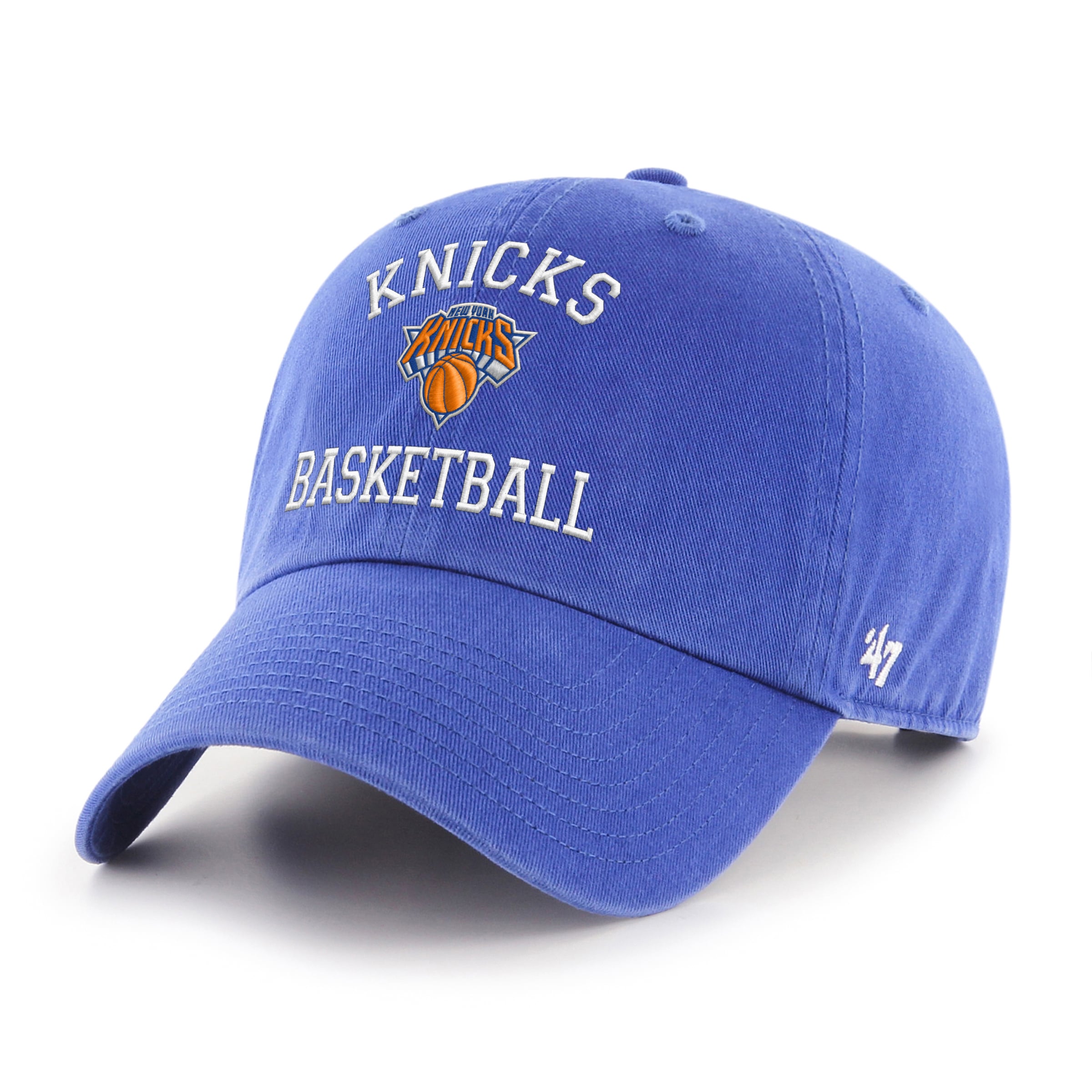 Men's New York Knicks '47 Blue Archway Clean Up Adjustable Hat