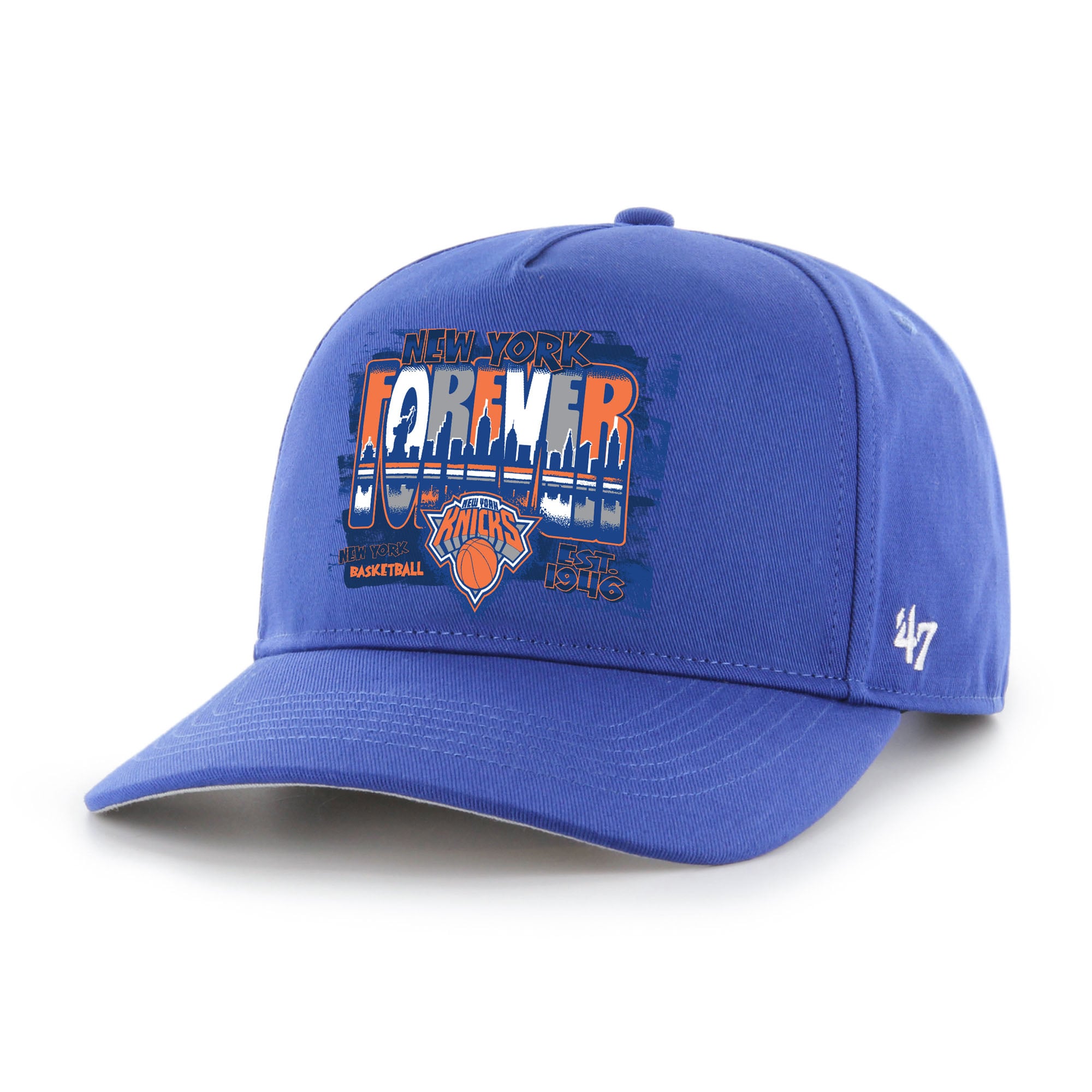 Men's New York Knicks '47 Blue Solid Hitch Adjustable Hat