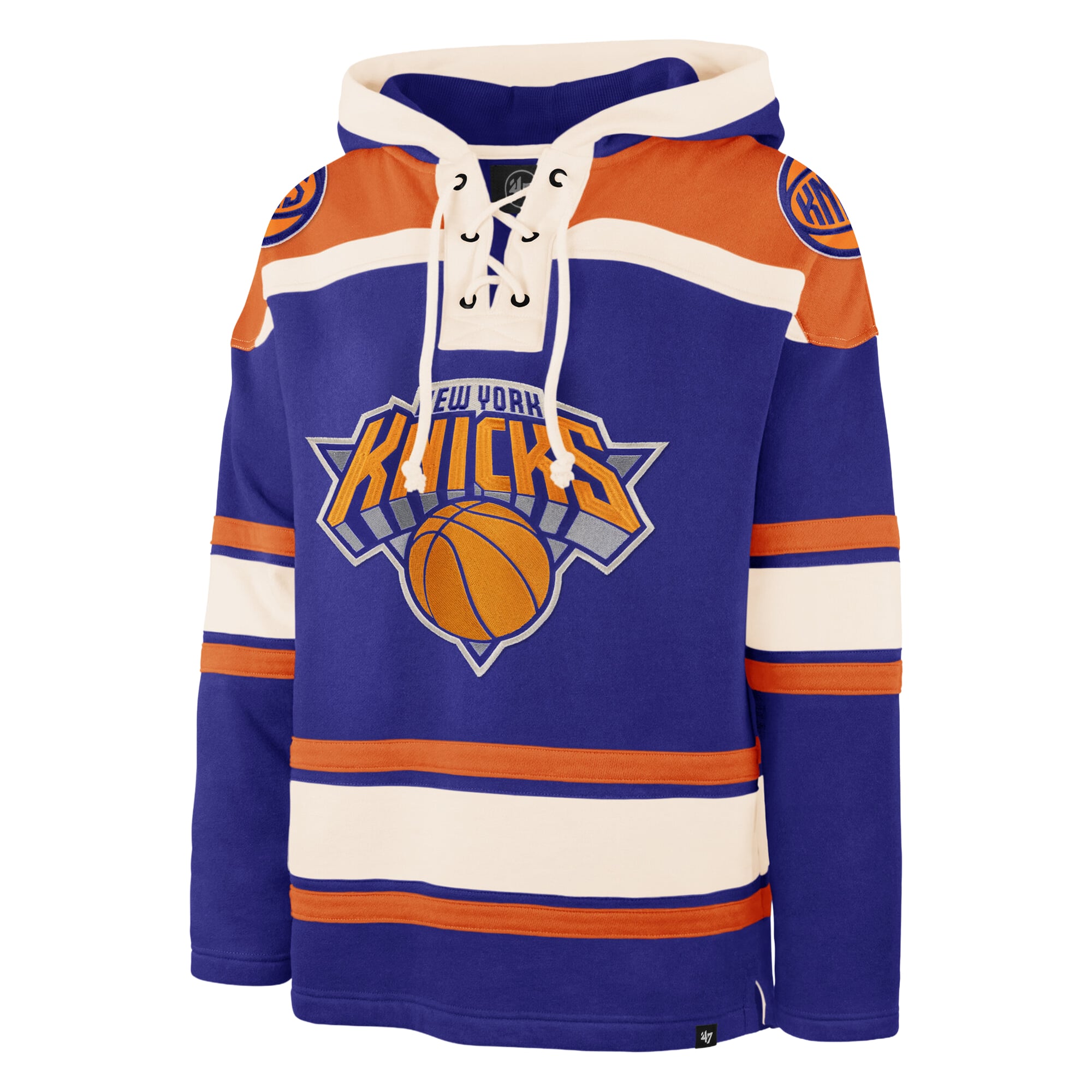Sweat à capuche Superior Lacer bleu '47 New York Knicks pour homme
