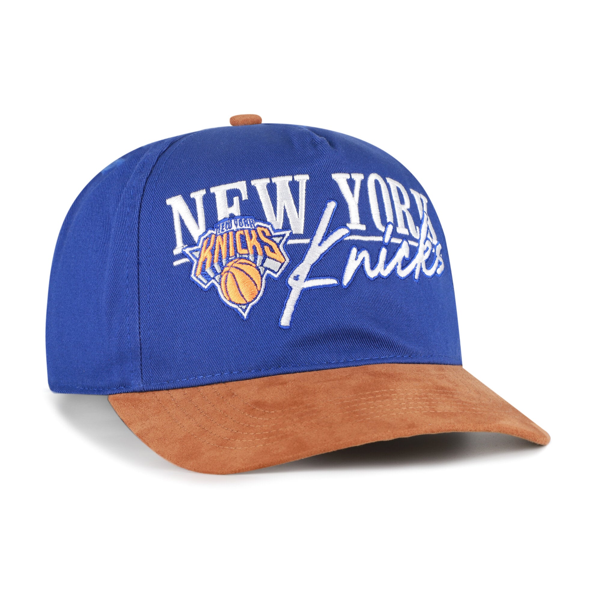 Casquette ajustable New York Knicks « Scribe Line Hitch » bleu/beige modèle 47 pour homme