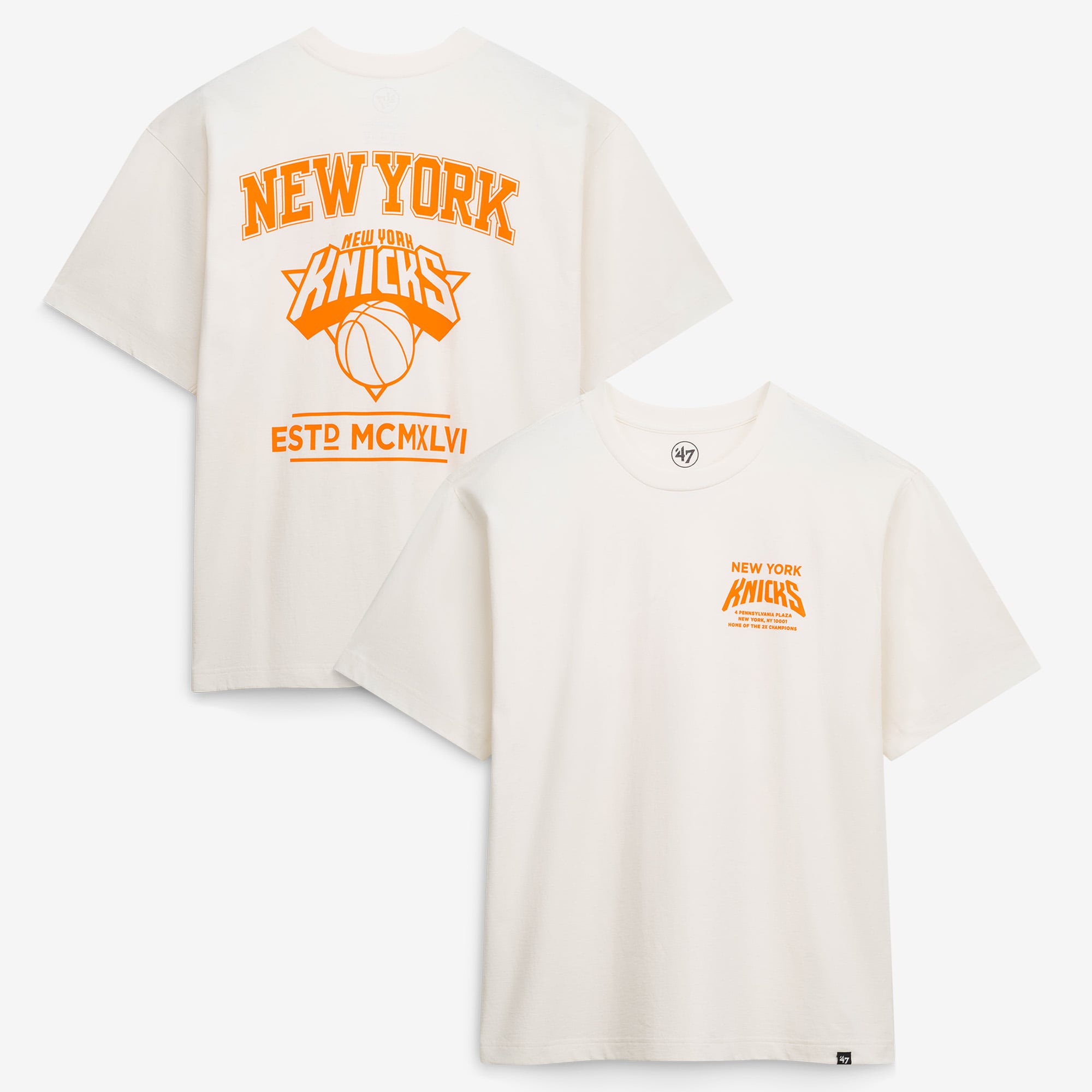 T-shirt homme '47 Cream New York Knicks Foundation