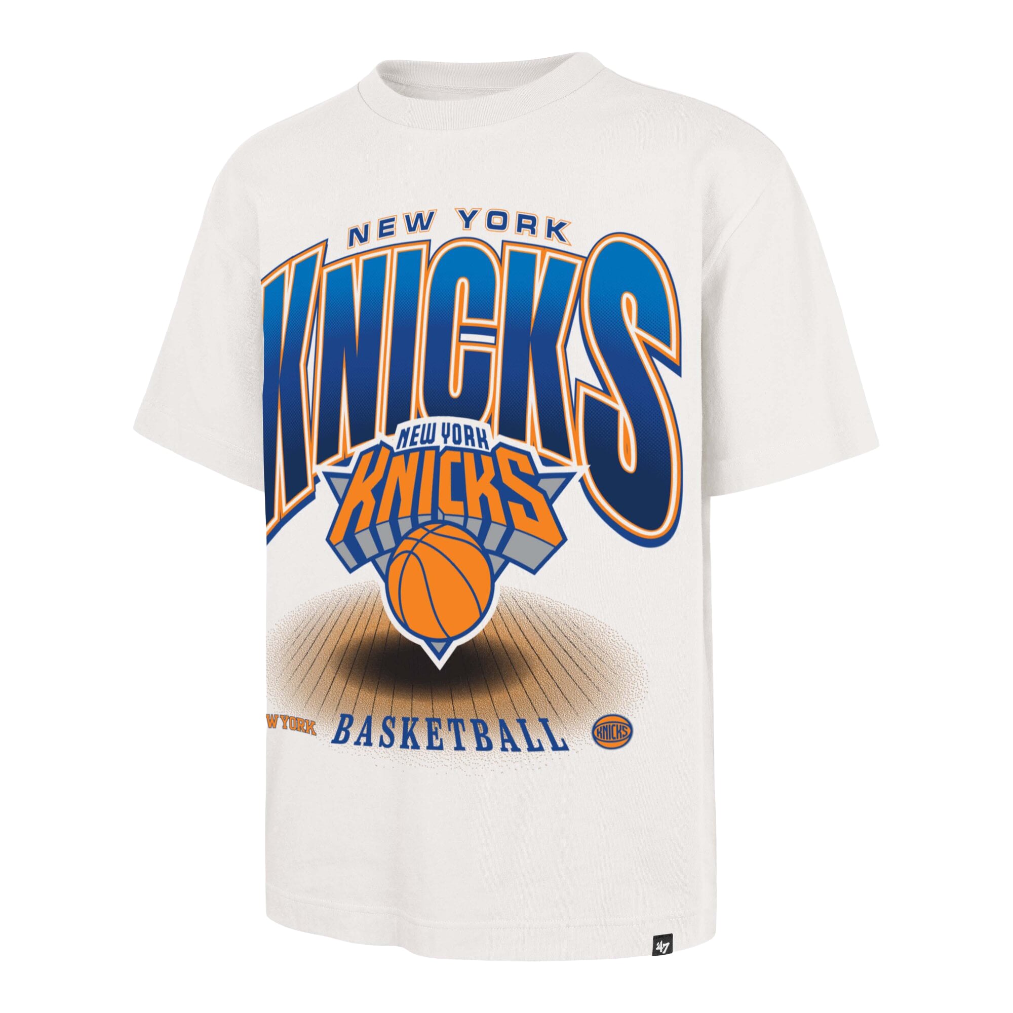 T-shirt homme '47 Cream New York Knicks Team Flex Foundation