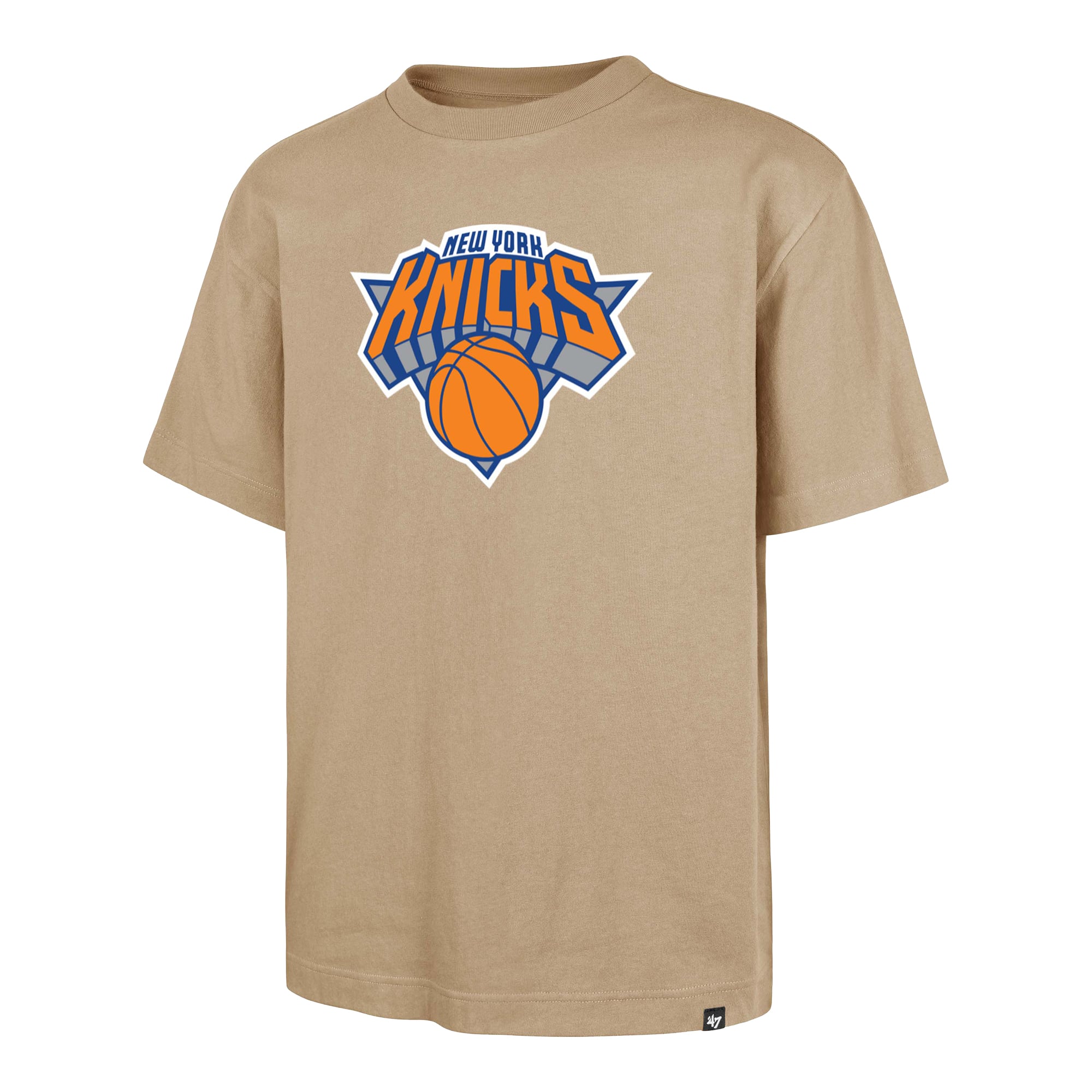Men's '47 Khaki New York Knicks Regional Backer T-Shirt