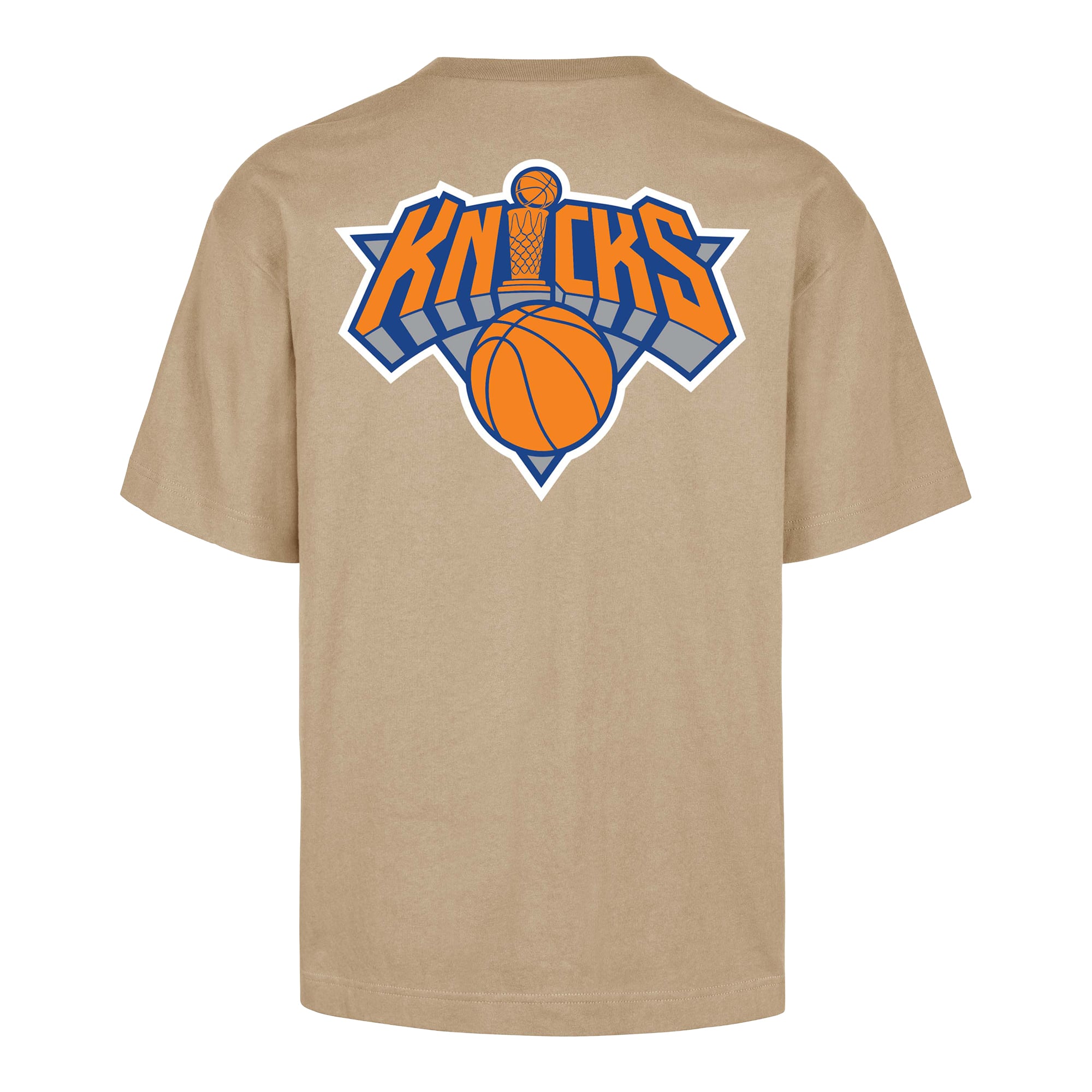 Men's '47 Khaki New York Knicks Regional Backer T-Shirt