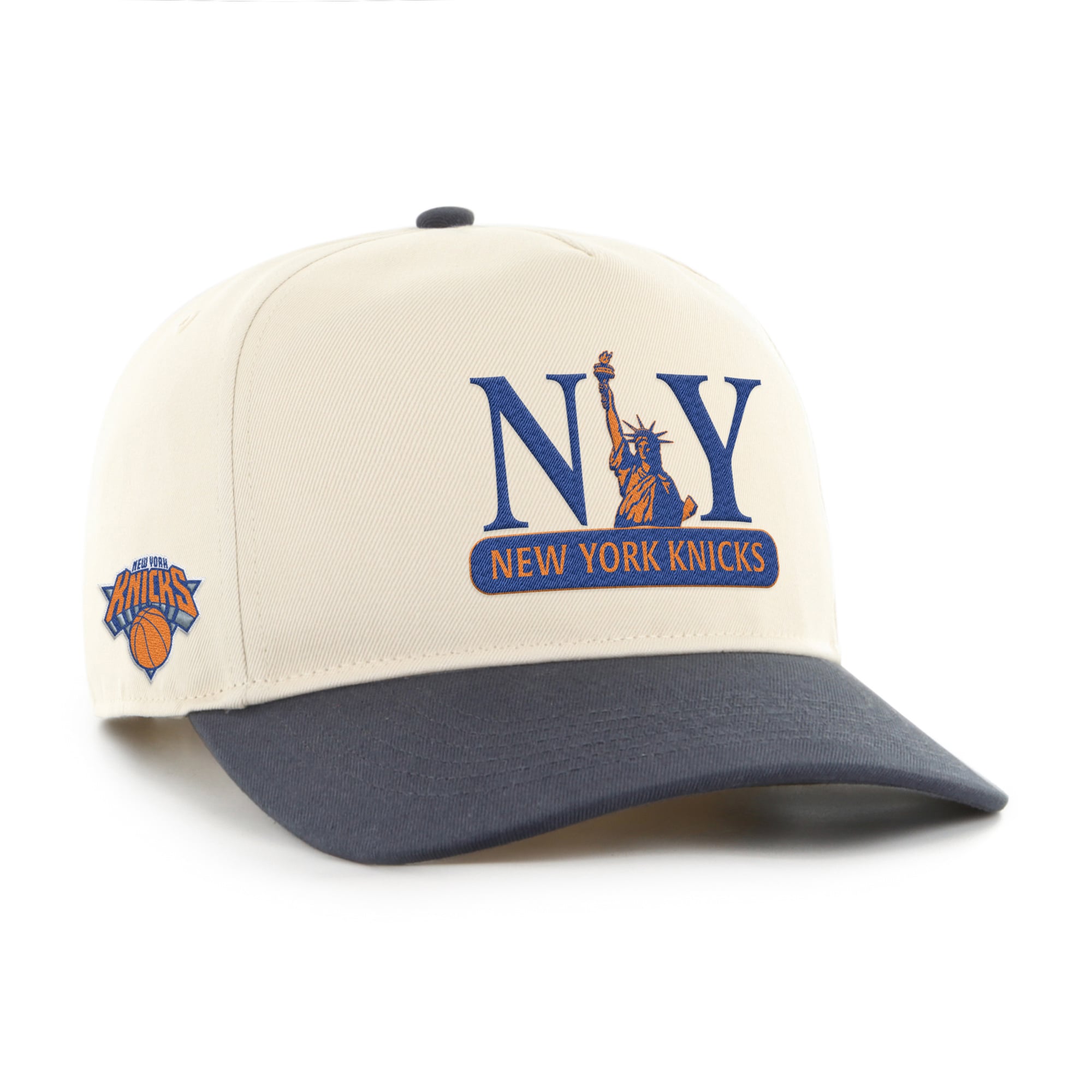 Casquette ajustable pour homme « 47 Natural/Marine New York Knicks » avec logo Hitch