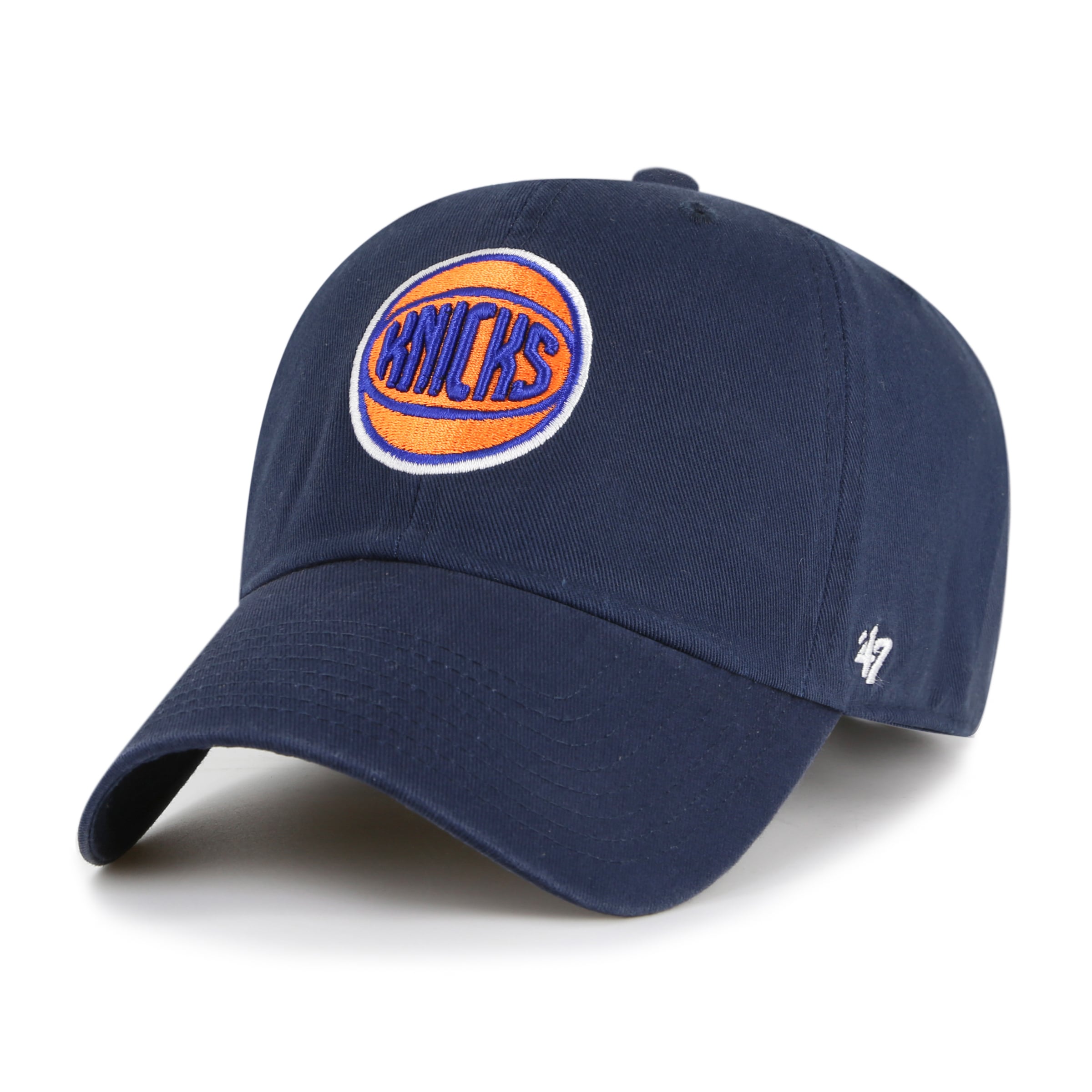 Men's '47 Navy New York Knicks Clean Up Adjustable Hat