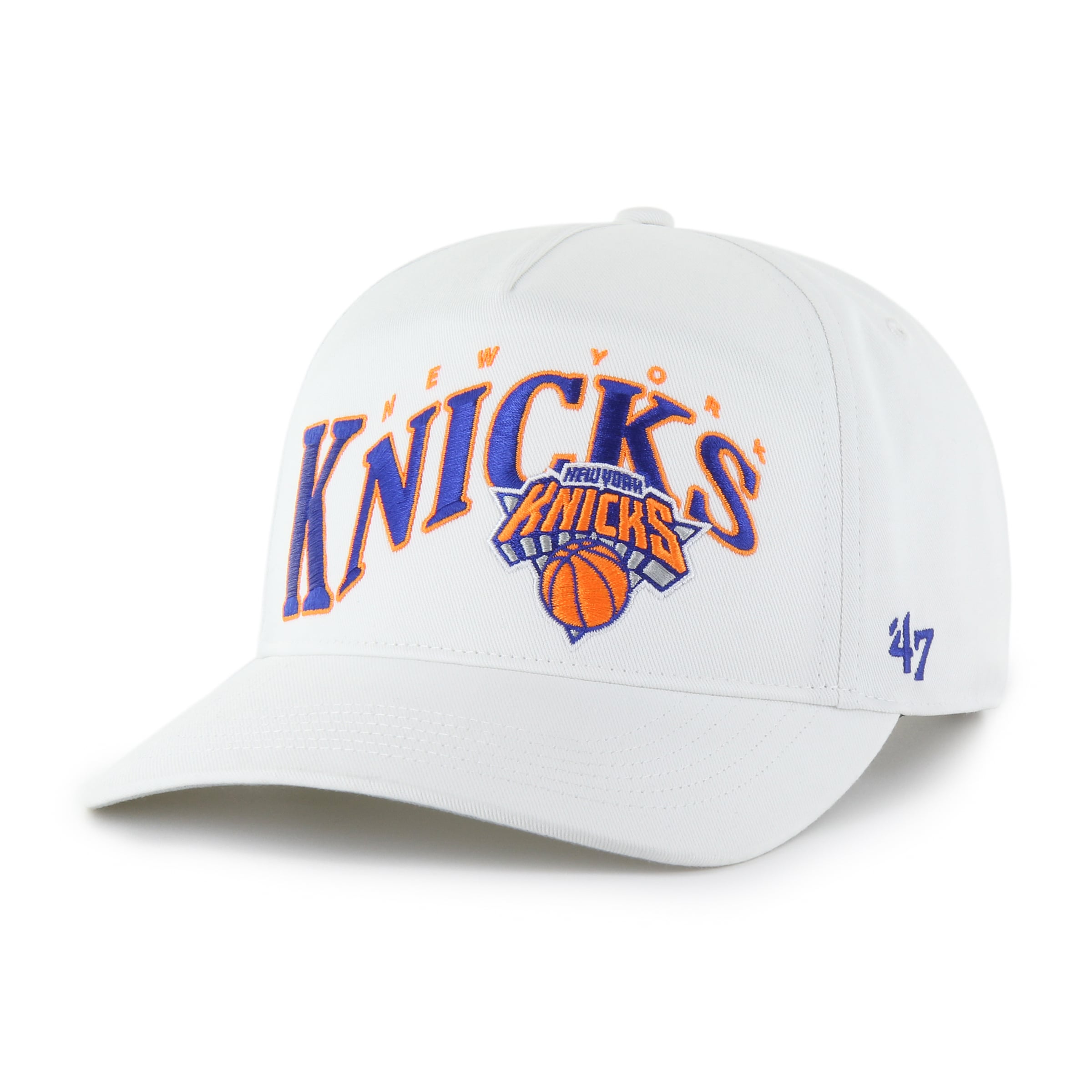 Men's New York Knicks '47 White Wave Hitch Adjustable Hat