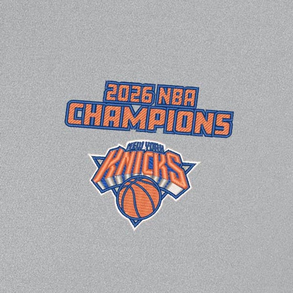 New York Knicks Antigua 2026 NBA Finals Champions Era Polo Gray