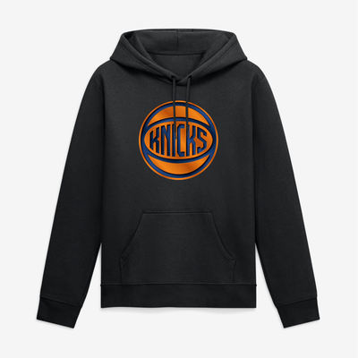New York Knicks Big & Tall Metallic Mascot Hoodie - Black