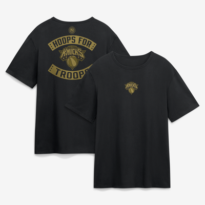 New York Knicks Hoops For Troops T-Shirt - Black