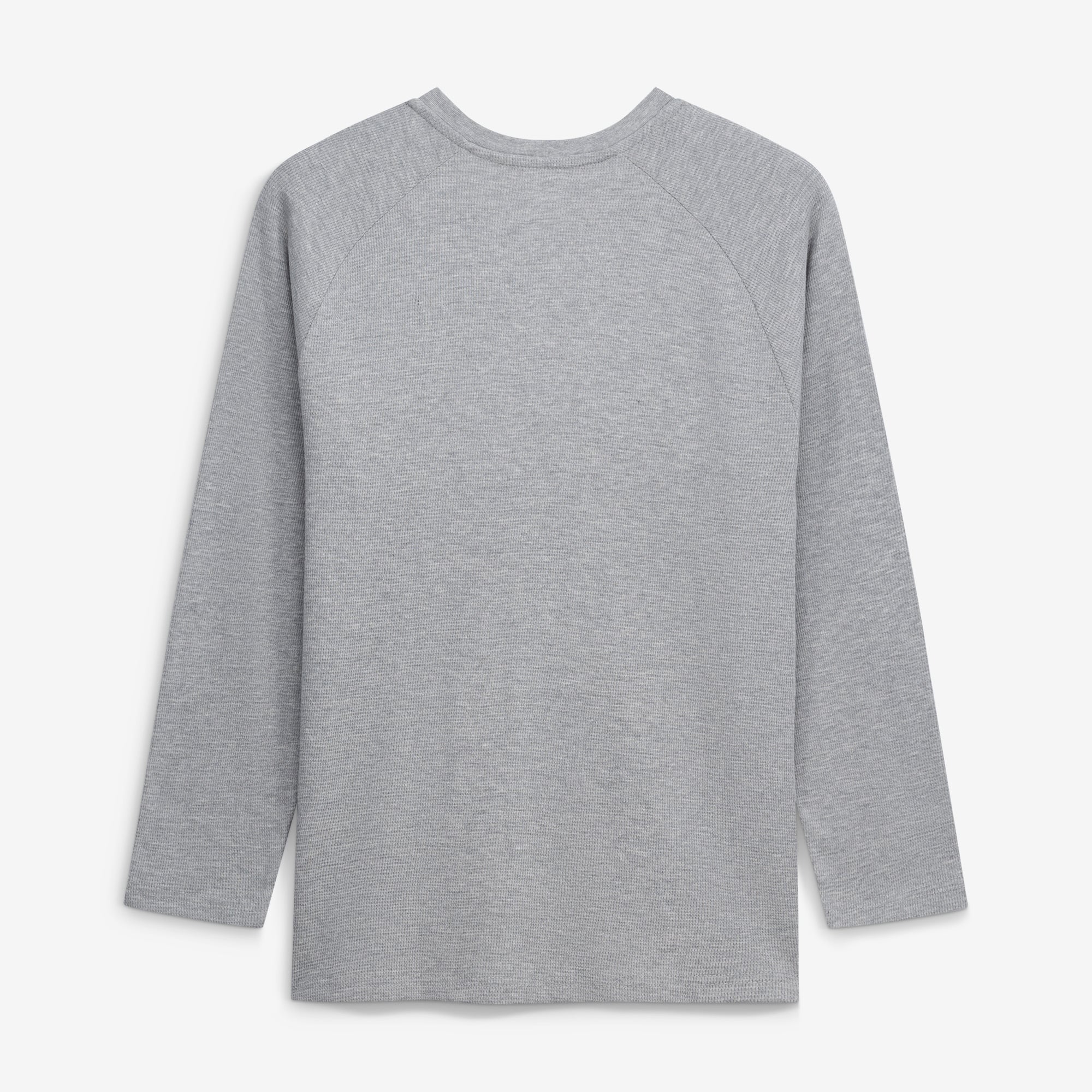 T-shirt Henley à manches longues en tricot thermique Hawthorn des New York Knicks, gris, pour homme