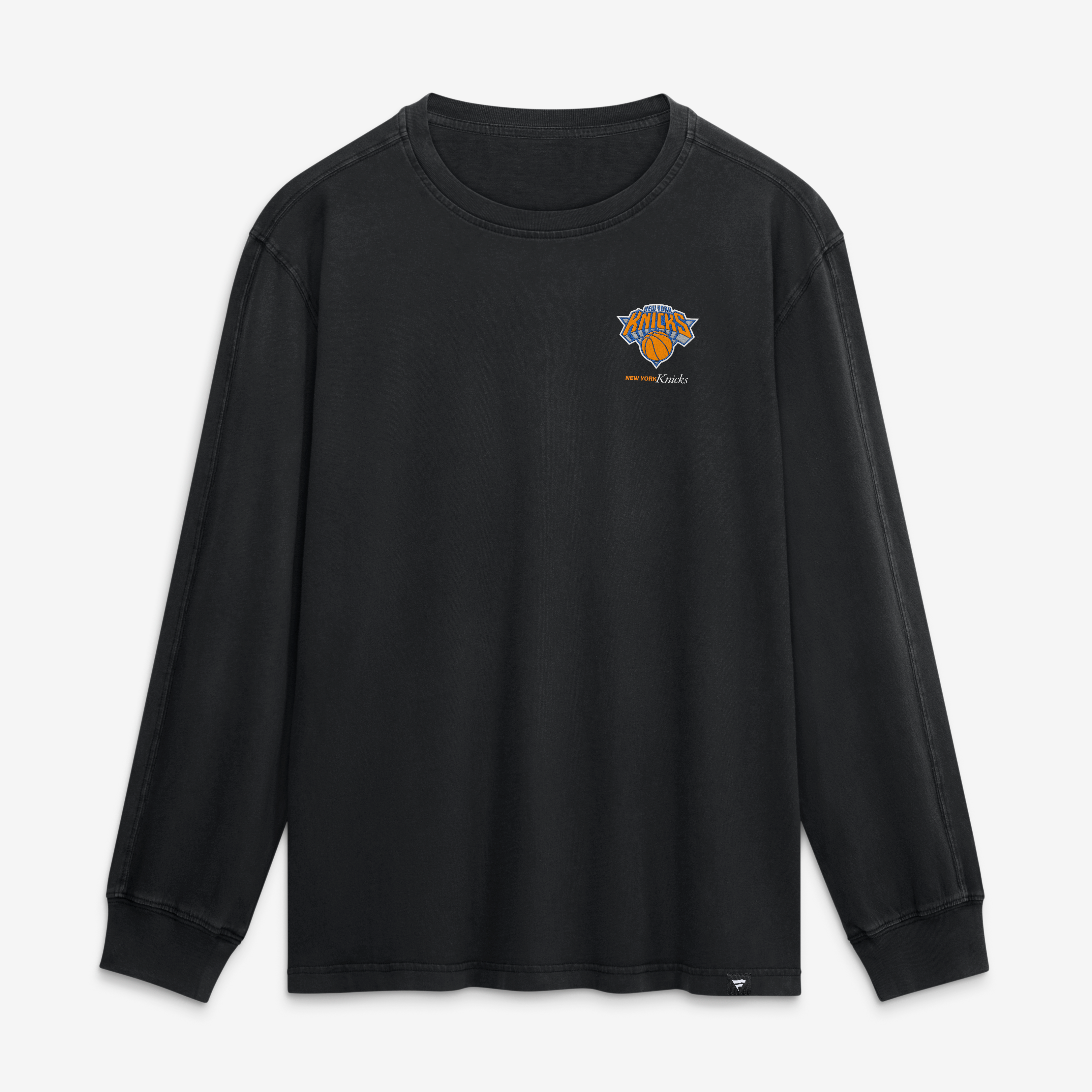 T-shirt à manches longues Fanatics noir pour homme New York Knicks Coaching Time