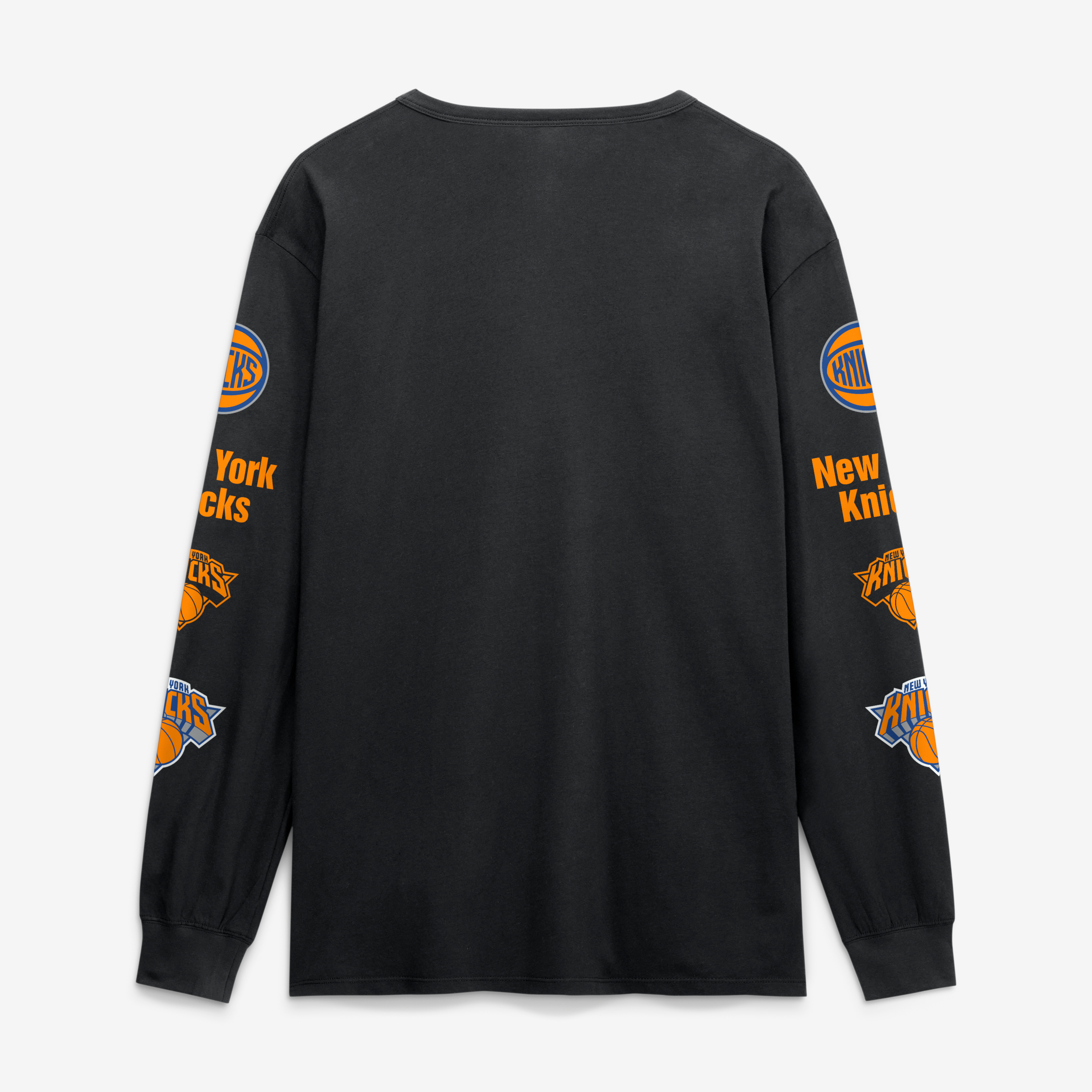Men's Fanatics Black New York Knicks Jump Higher Legacy Long Sleeve T-Shirt
