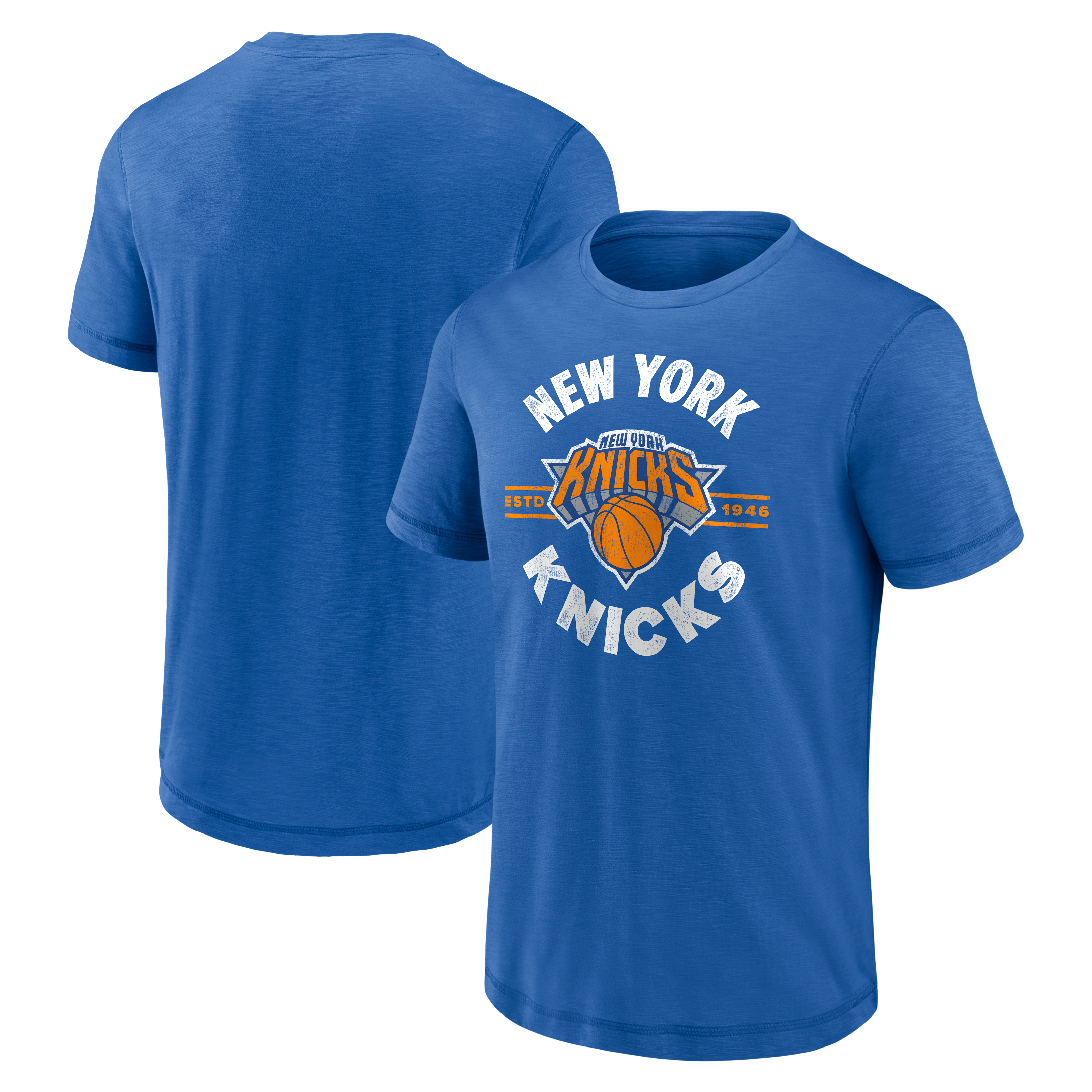Men's Fanatics  Blue New York Knicks Established Slub T-Shirt