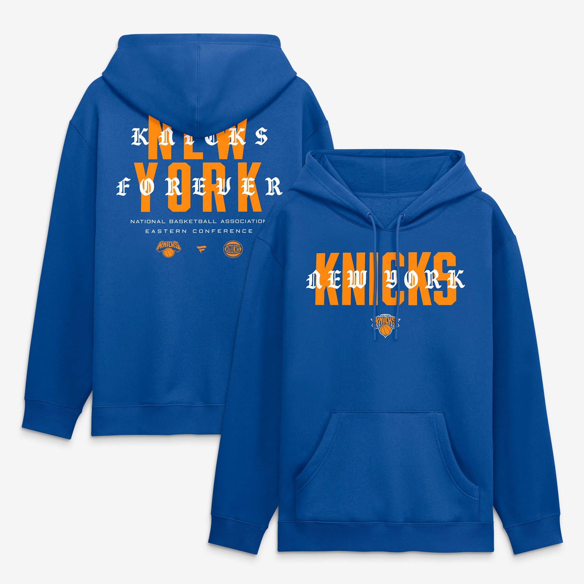 Sweat à capuche Fanatics Blue New York Knicks Forever Legacy pour homme