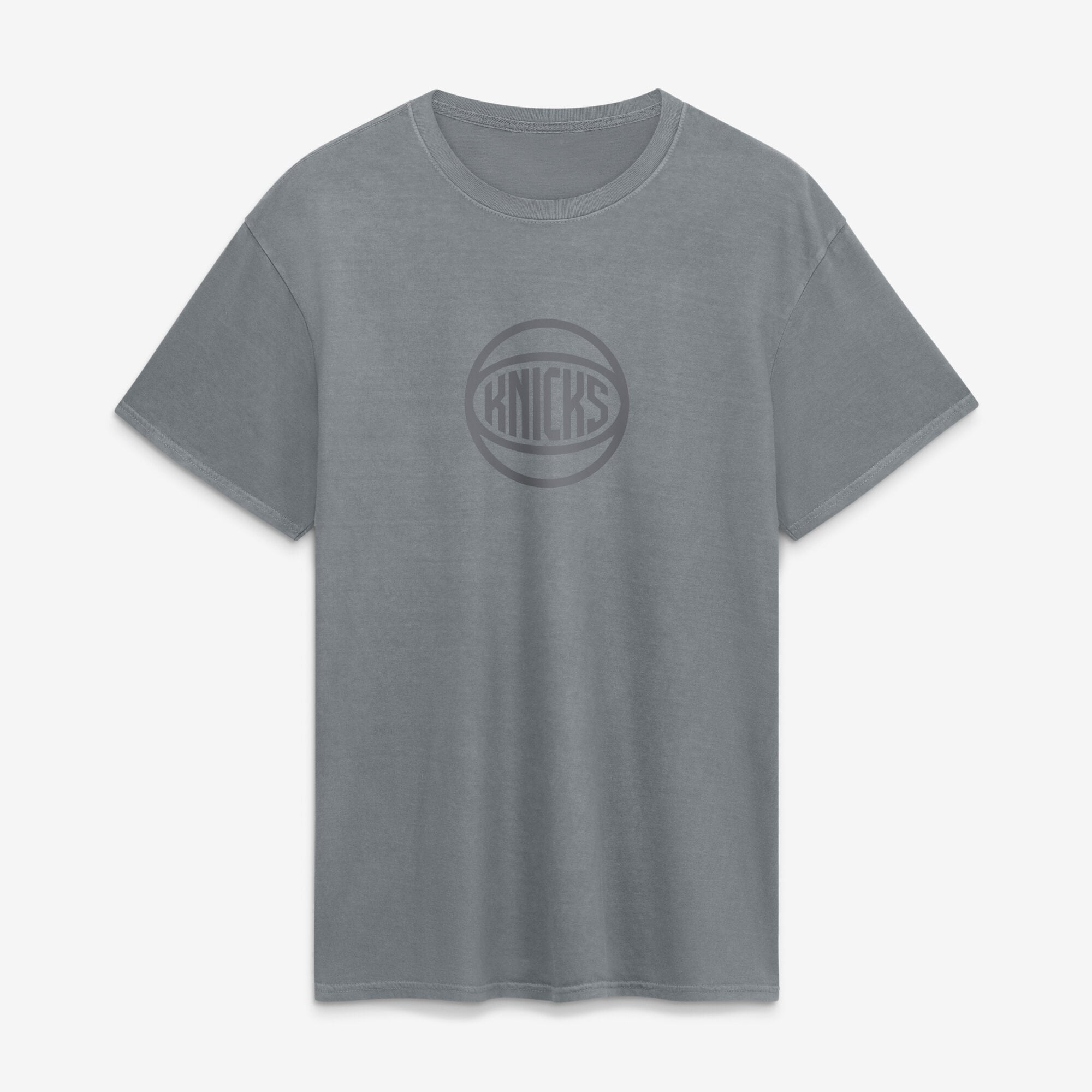 Men's Fanatics Gray New York Knicks Beach Wash T-Shirt