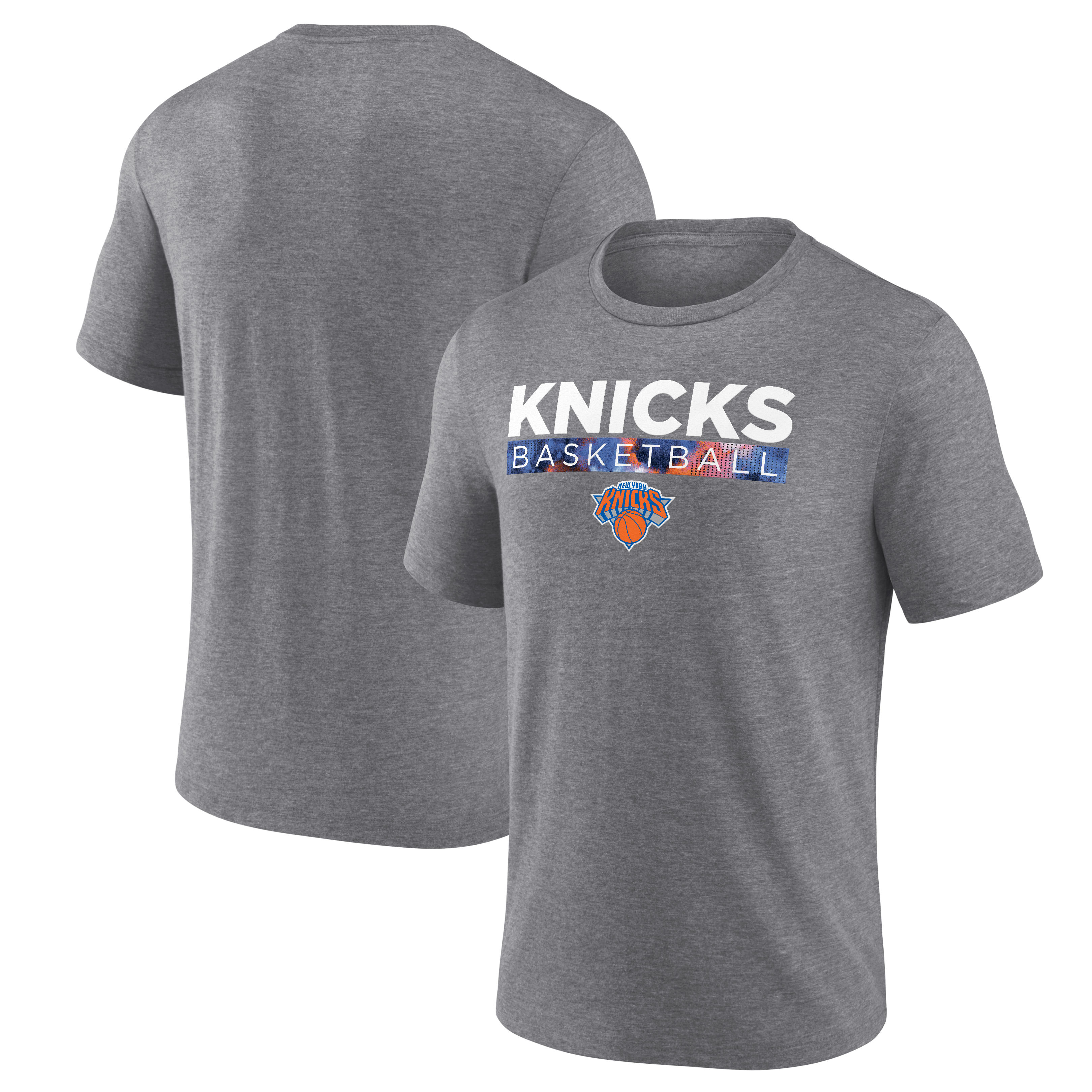 Men's Fanatics Heather Gray New York Knicks Next Man Up Tri-Blend T-Shirt
