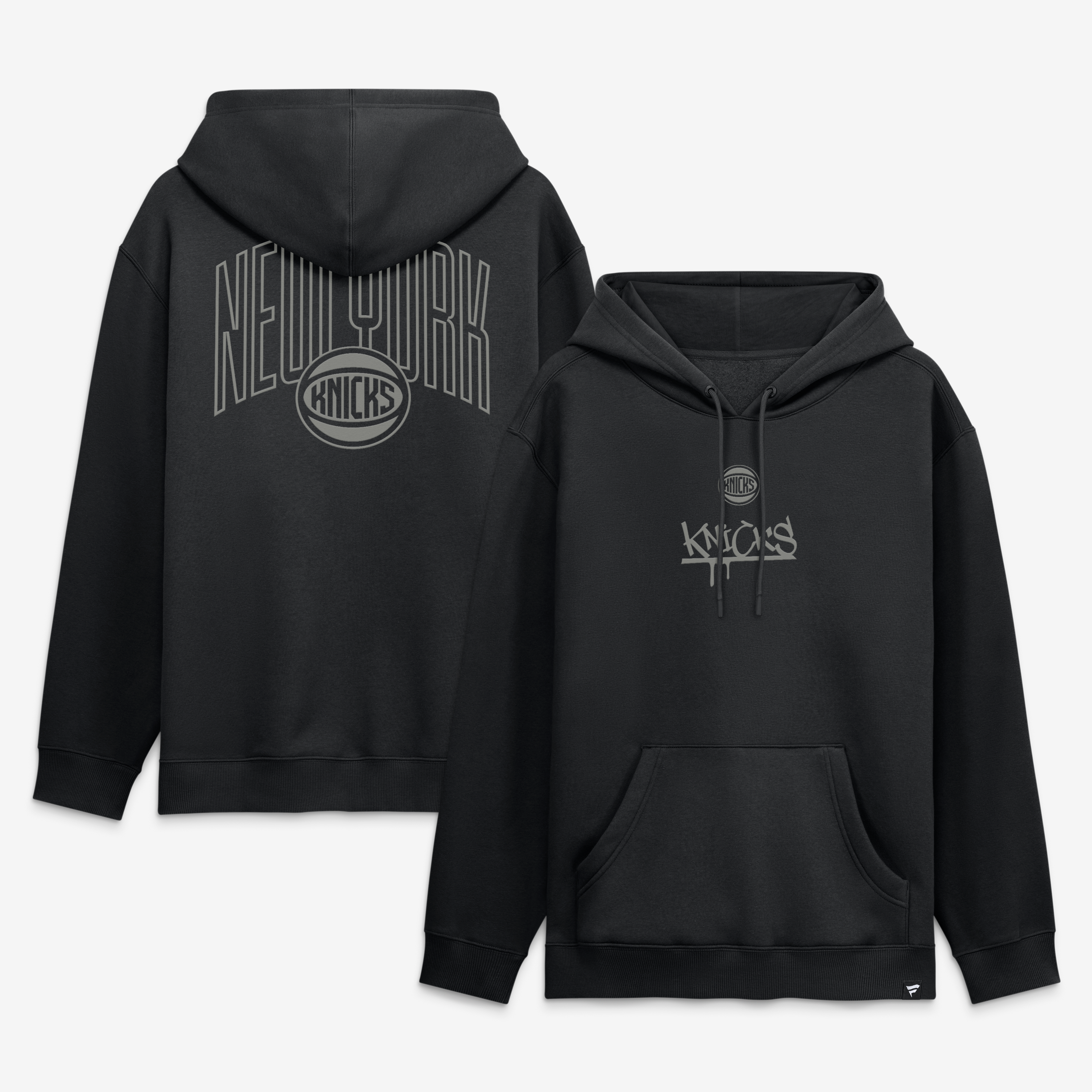 Sweat à capuche noir Fanatics New York Knicks pour homme