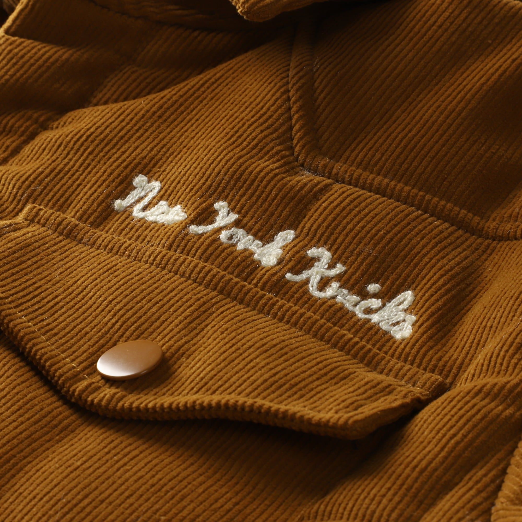 Veste matelassée en velours côtelé Triumph G-III Sports by Carl Banks pour homme, couleur tan, des New York Knicks, avec point de chaînette et boutons-pression