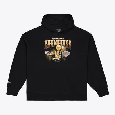 New York Knicks Mitchell & Ness 2026 NBA Finals Champions Hoodie - Black